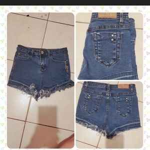 armani exchange highwasted shorts